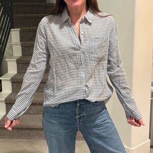 Striped Button-Up Shirt